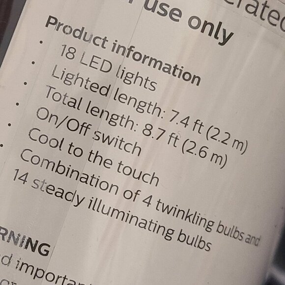 Set of 2 Philips Twinkling LED Micro Lights Multi Color Strings Battery Operated - Picture 5 of 5